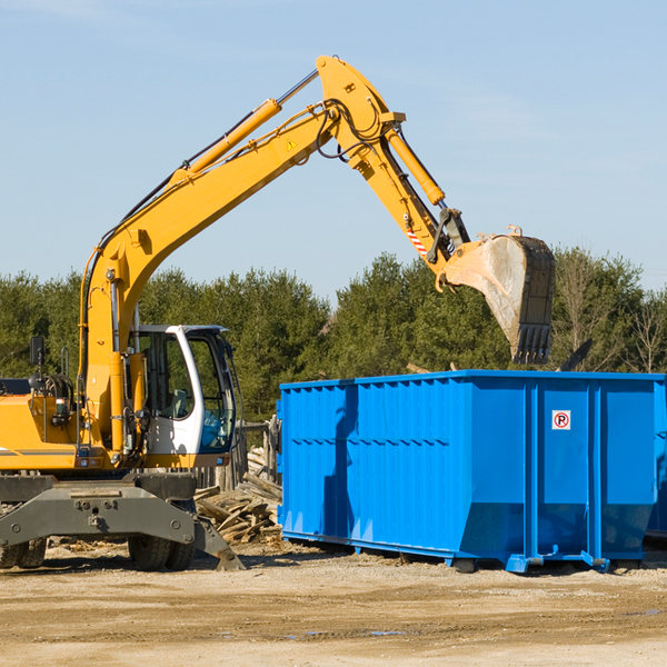 are there any restrictions on where a residential dumpster can be placed in Aguanga CA